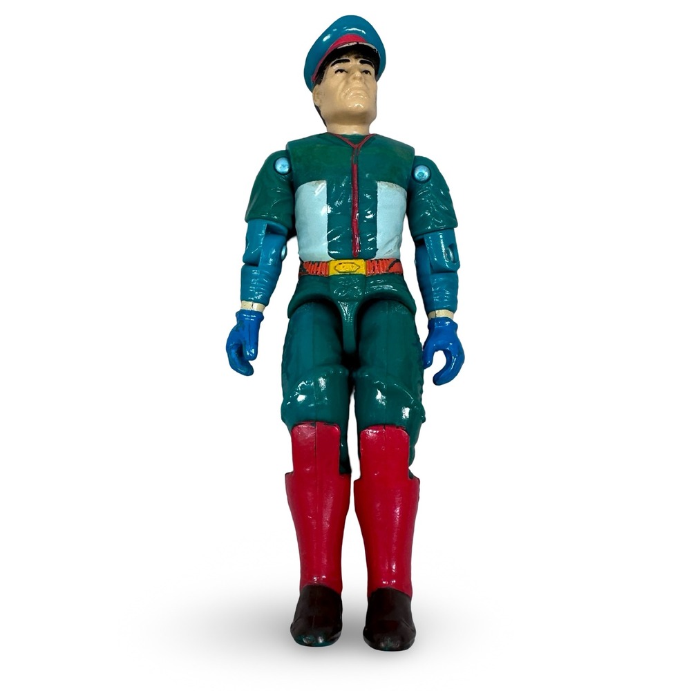 Vintage 1991 Hasbro GI Joe Street Fighter M Bison 3.75 Action Figure Green Red